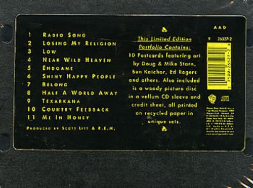 REM Out Of Time - Sealed US CD album (CDLP) (1767)